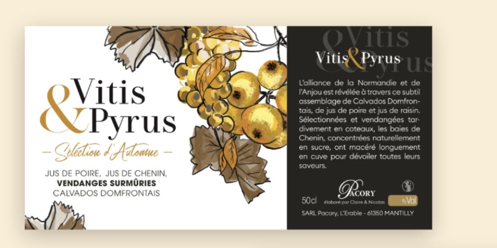 Carte Vitis & Pyrus réalisé par Empreinte Graphique