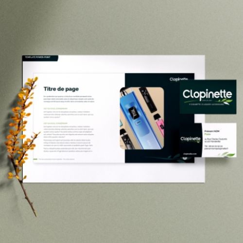 Plaquette de Clopinette réalisé par Empreinte Graphic