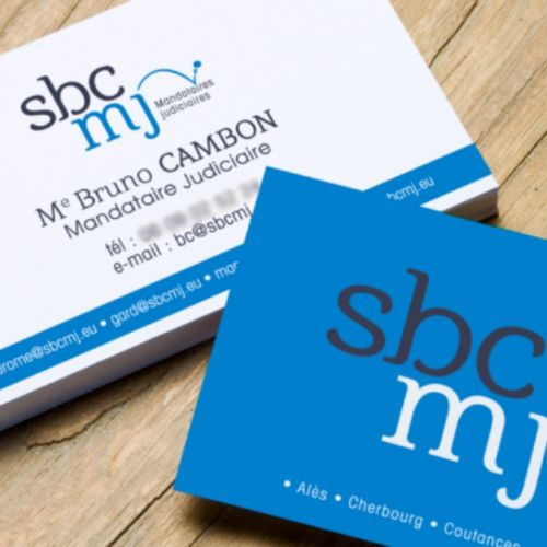 Carte de visite SBCMJ réalisé par Empreinte Graphic