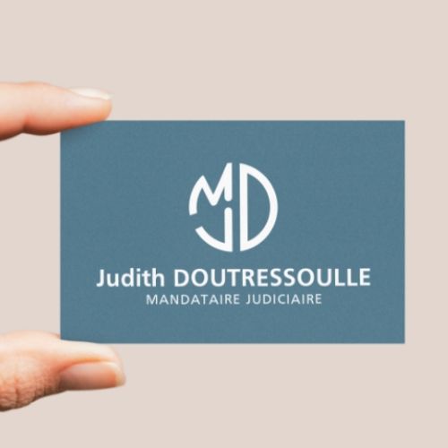 Carte de visite Judith Doutressoulle réalisé par Empreinte Graphic